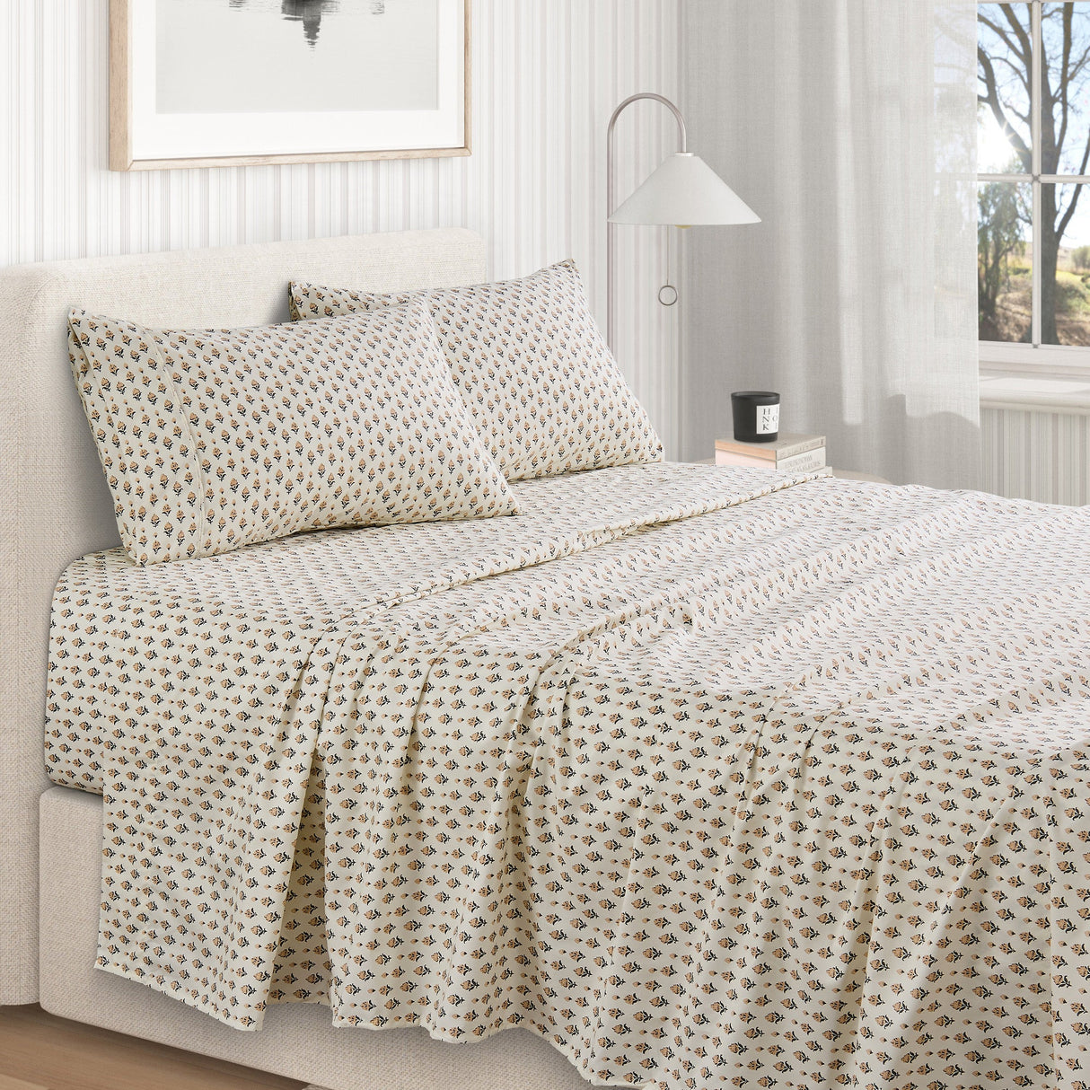 Watercolor Floral Sheet Set - Delia Collection