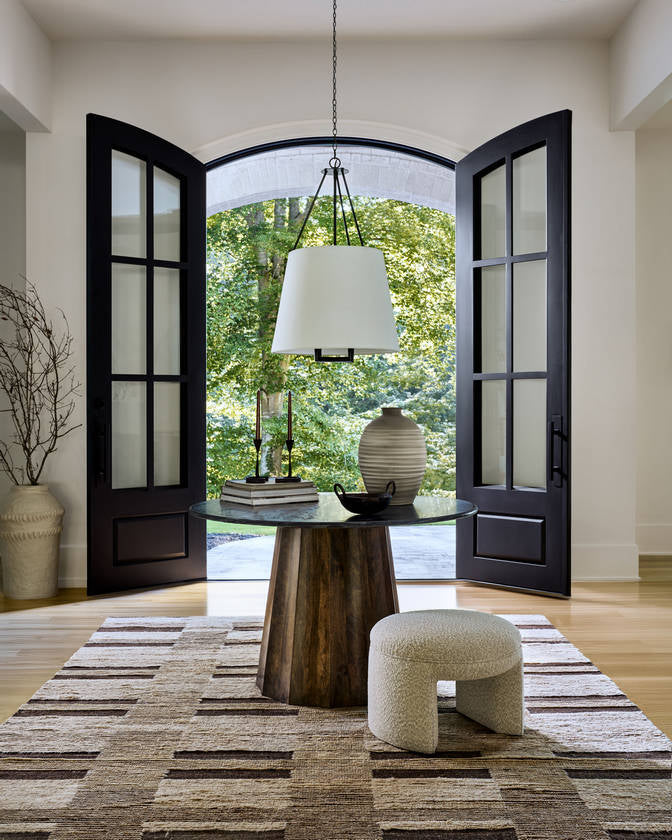 Hether Black/Dark Brown Dining Table