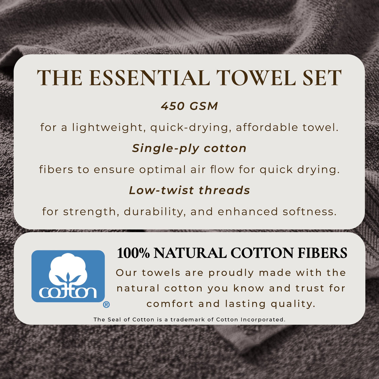 Cotton Terry Bath Towel Set - Cooper Collection