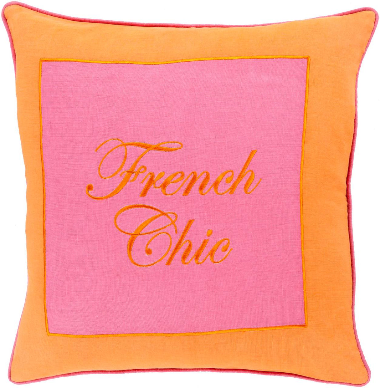 Fleurus Bright Pink Pillow Cover
