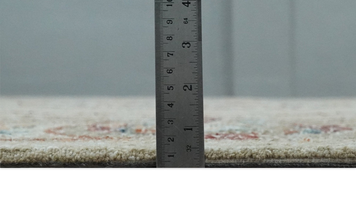 French Inspired Aubusson design Custom Made Beige, Brown and Blue Hand Tufted wool Area Rug