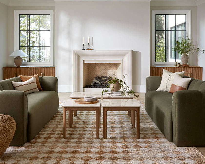 Collins Avenue Traditional Rust/Brown Area Rug - Galey Alix Livabliss