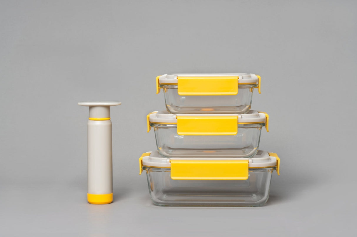 Vacuuum Sealable Glass Containers