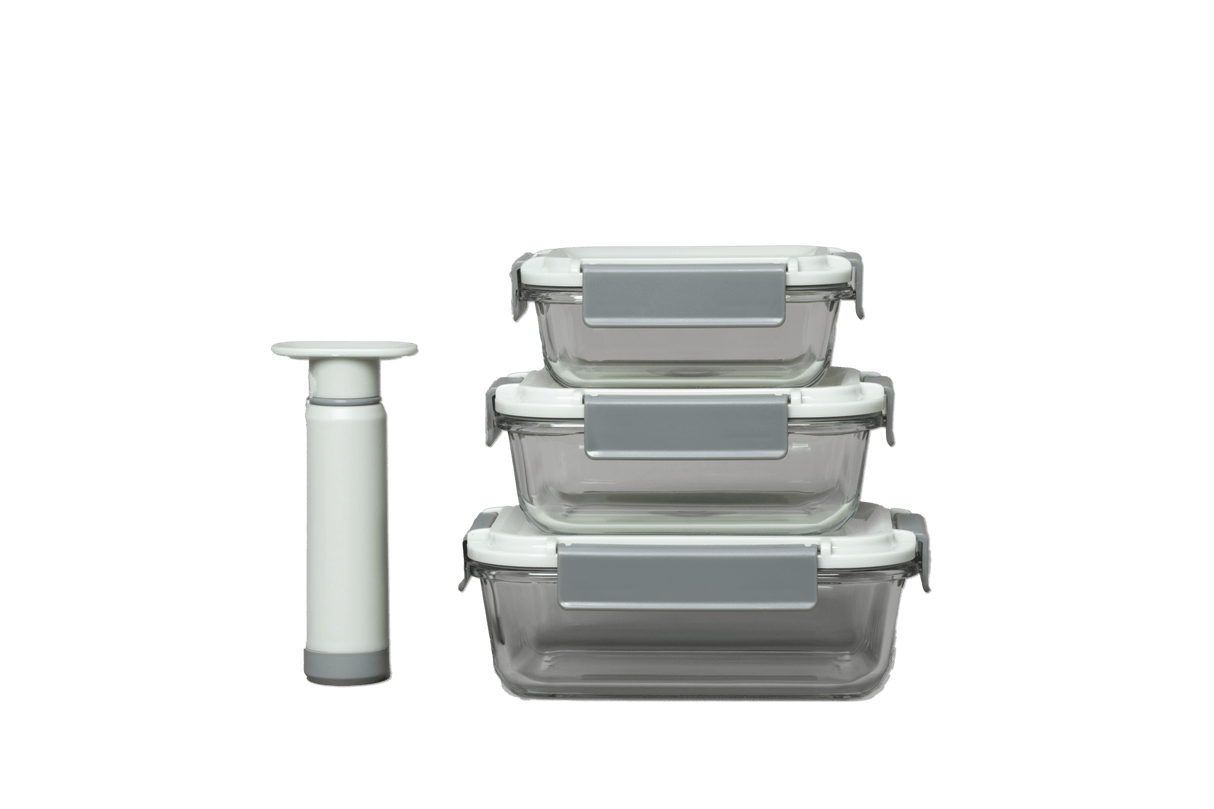 Vacuuum Sealable Glass Containers