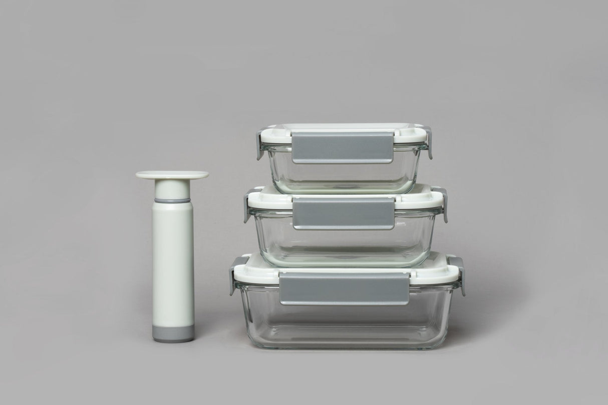 Vacuuum Sealable Glass Containers