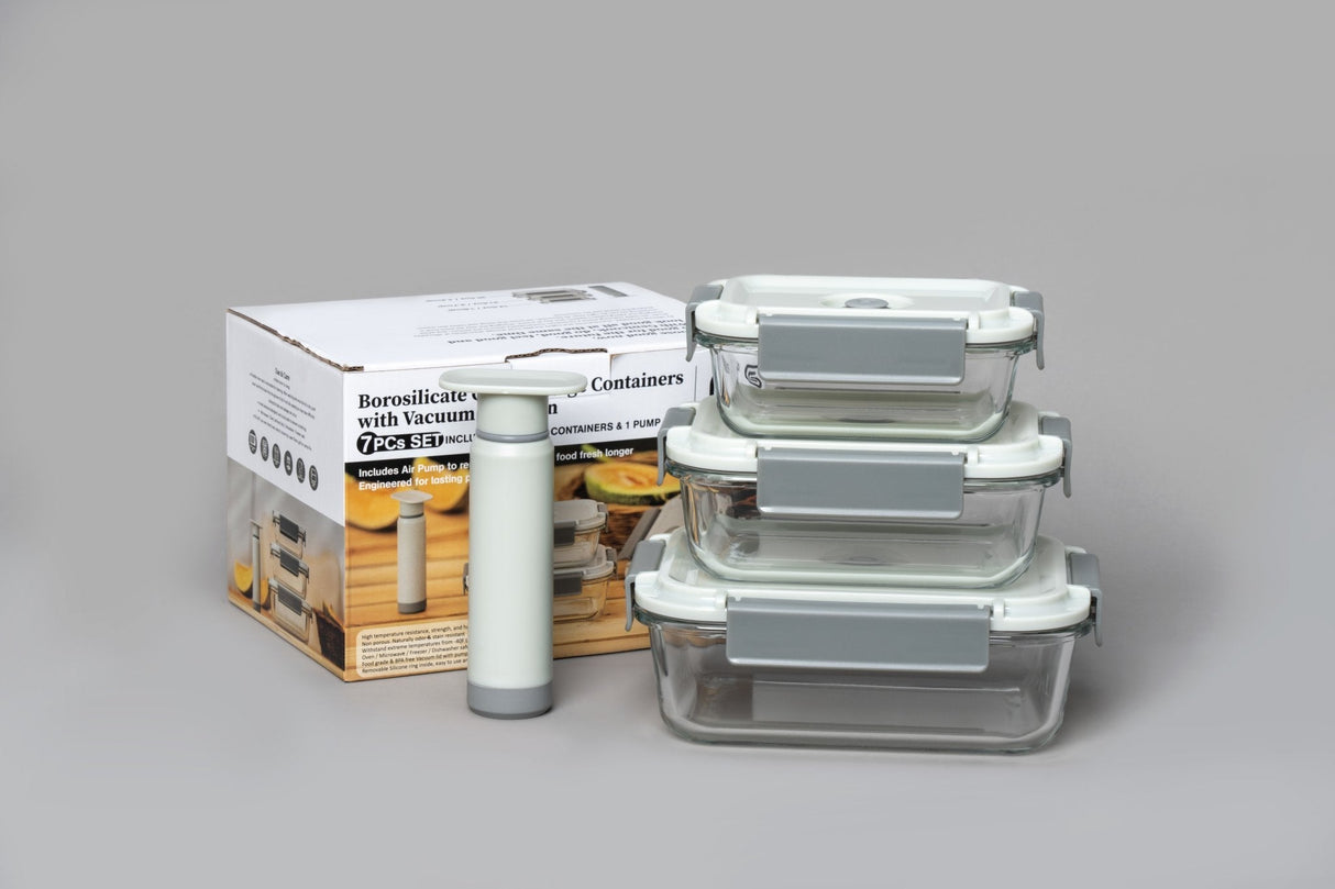 Vacuuum Sealable Glass Containers