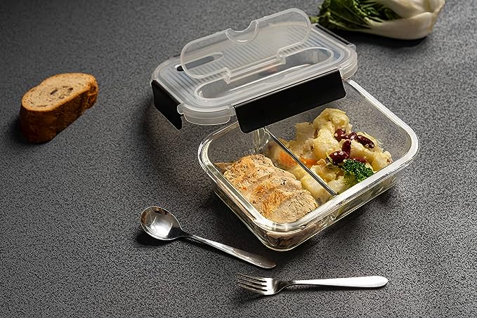 Salient Glass Bento Box - Divided