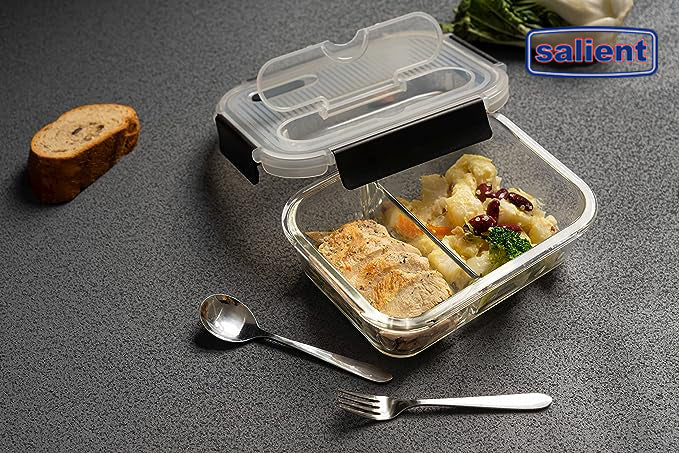 Salient Glass Bento Box - Divided