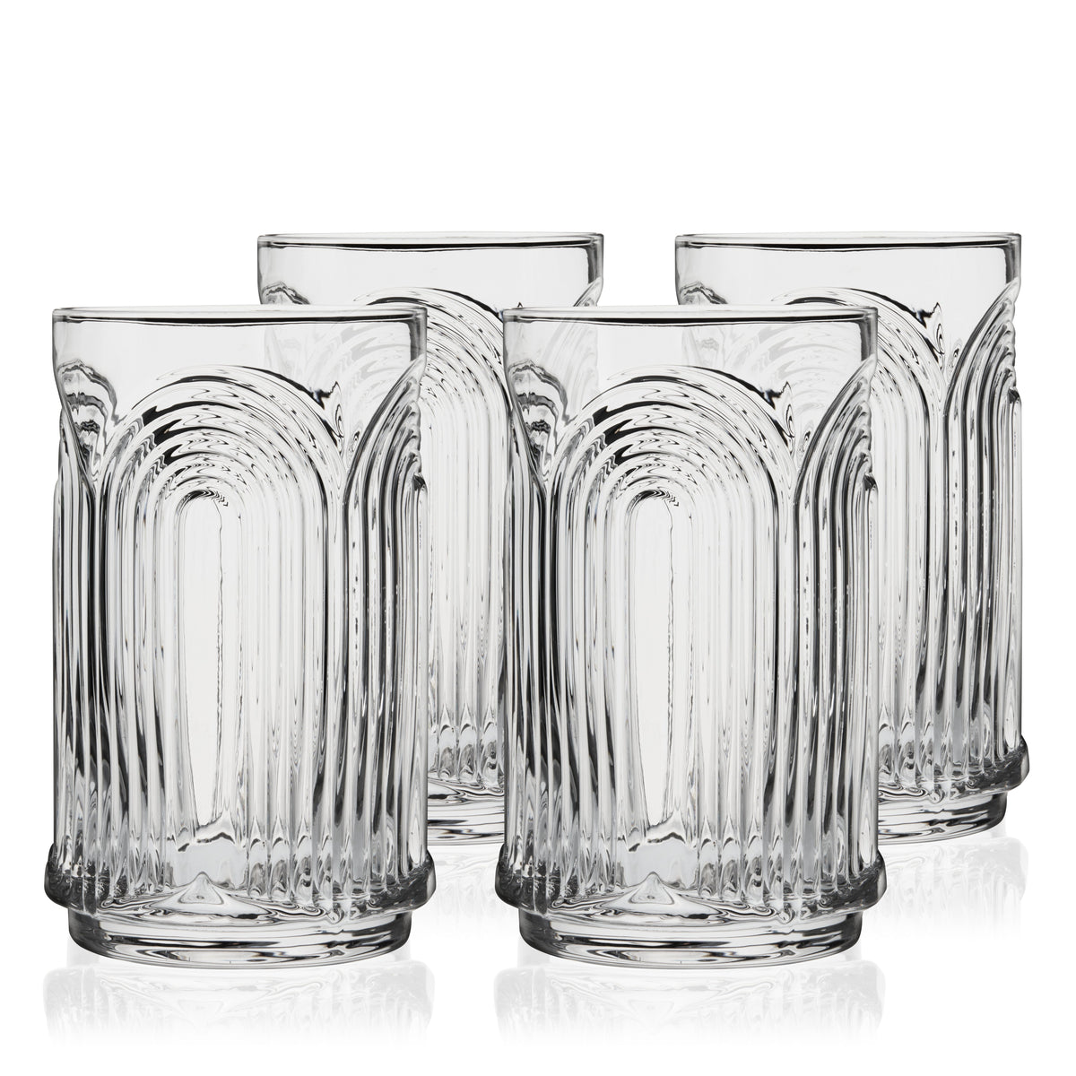 Beau Highball Glasses, Set of 4