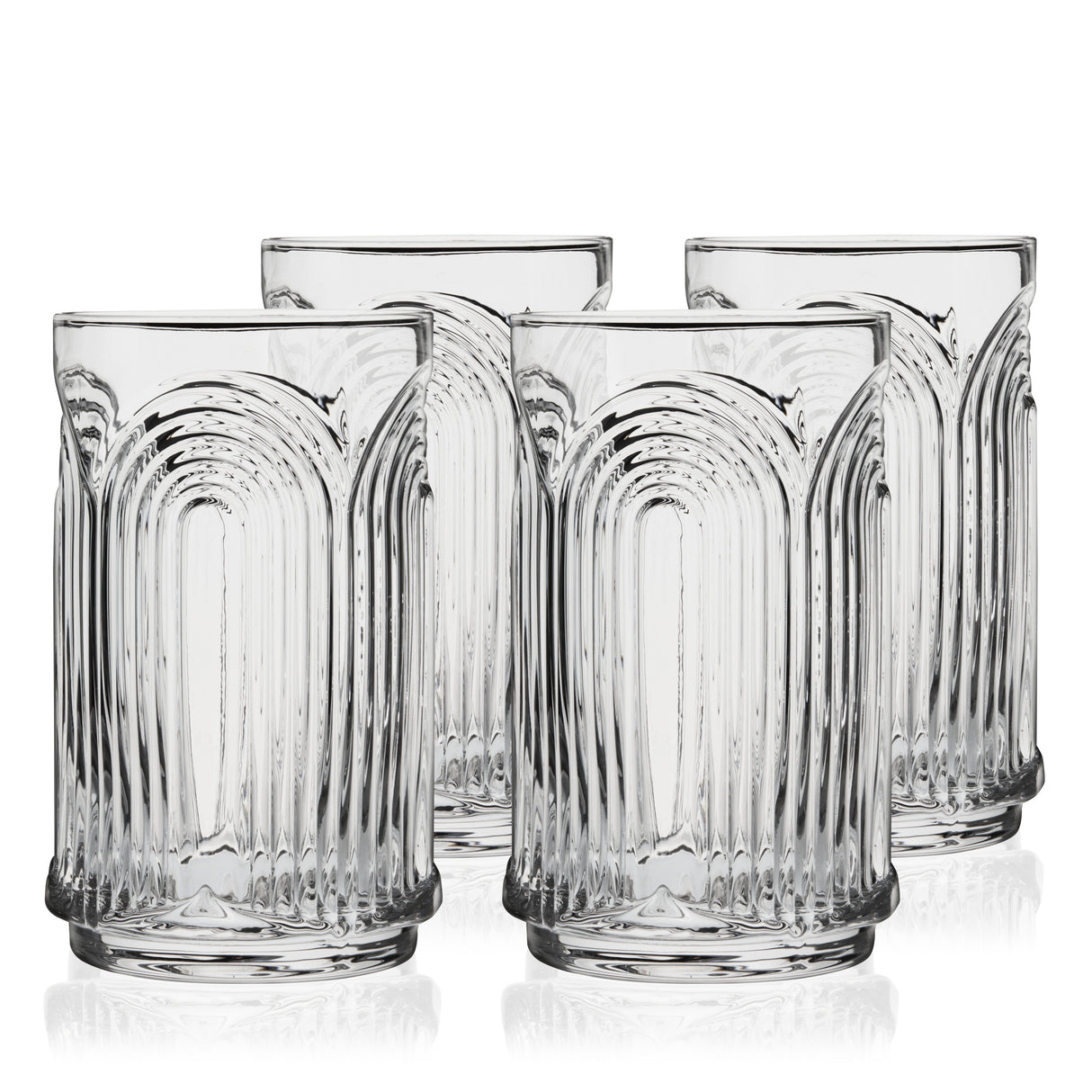 Beau Highball Glasses, Set of 4