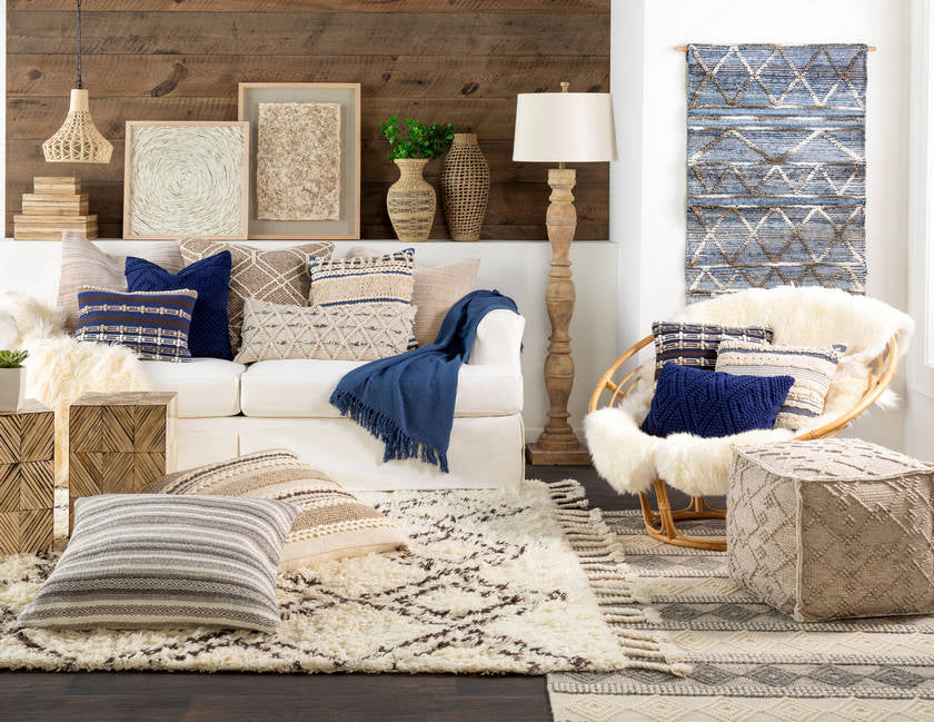 Lanzendorf White Pouf