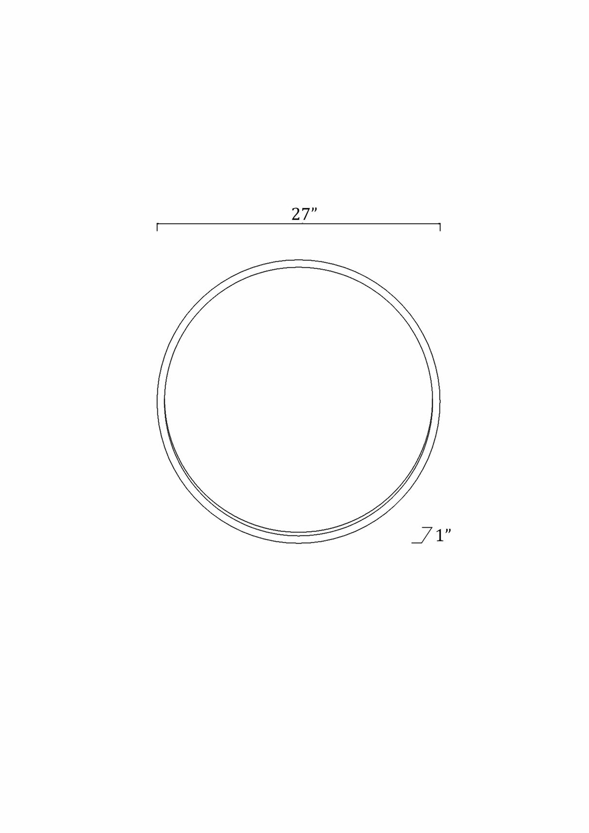 Guindarohan Gold Frame Round Mirror