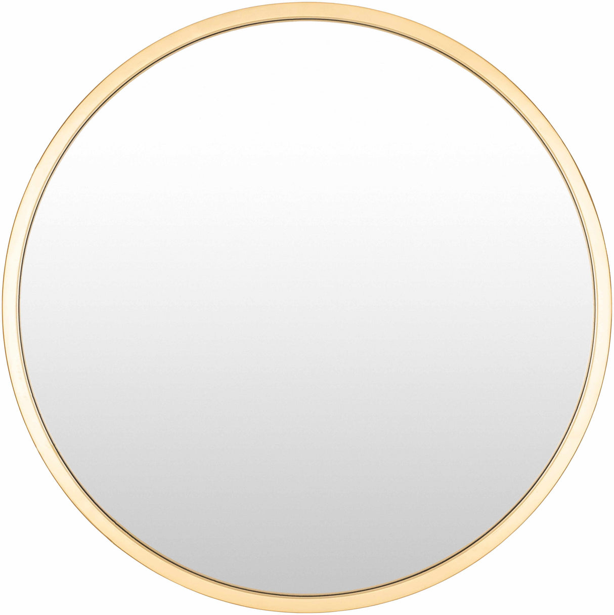 Guindarohan Gold Frame Round Mirror