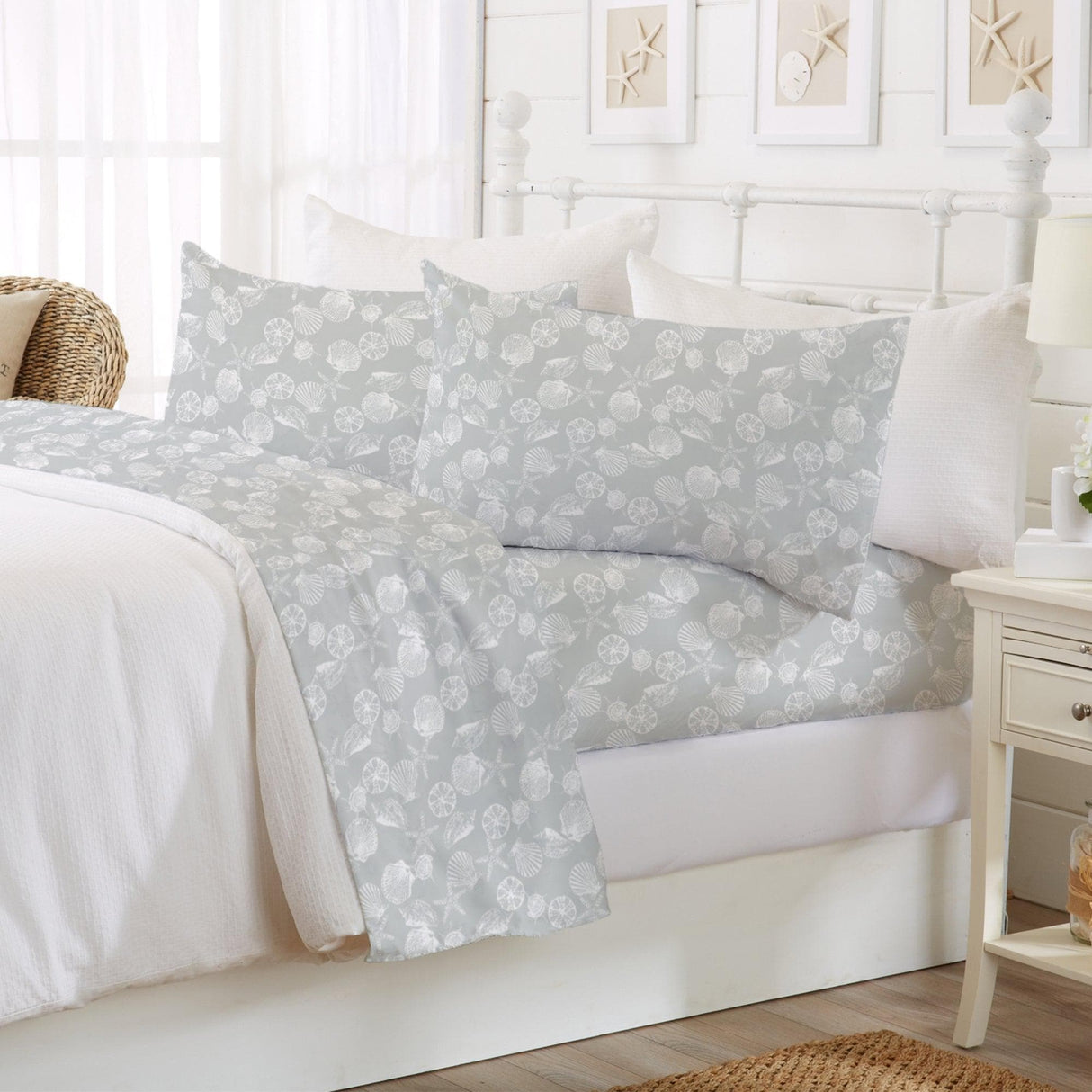 4-Piece Coastal Microfiber Sheet - Newport Collection