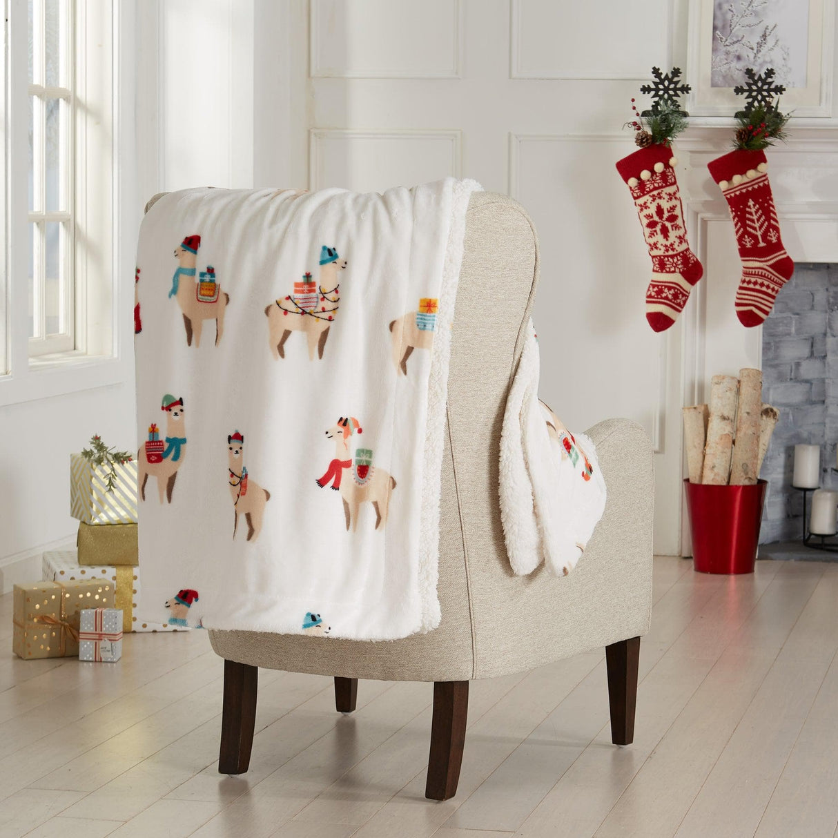 Holiday Sherpa Throw - Esmay Collection
