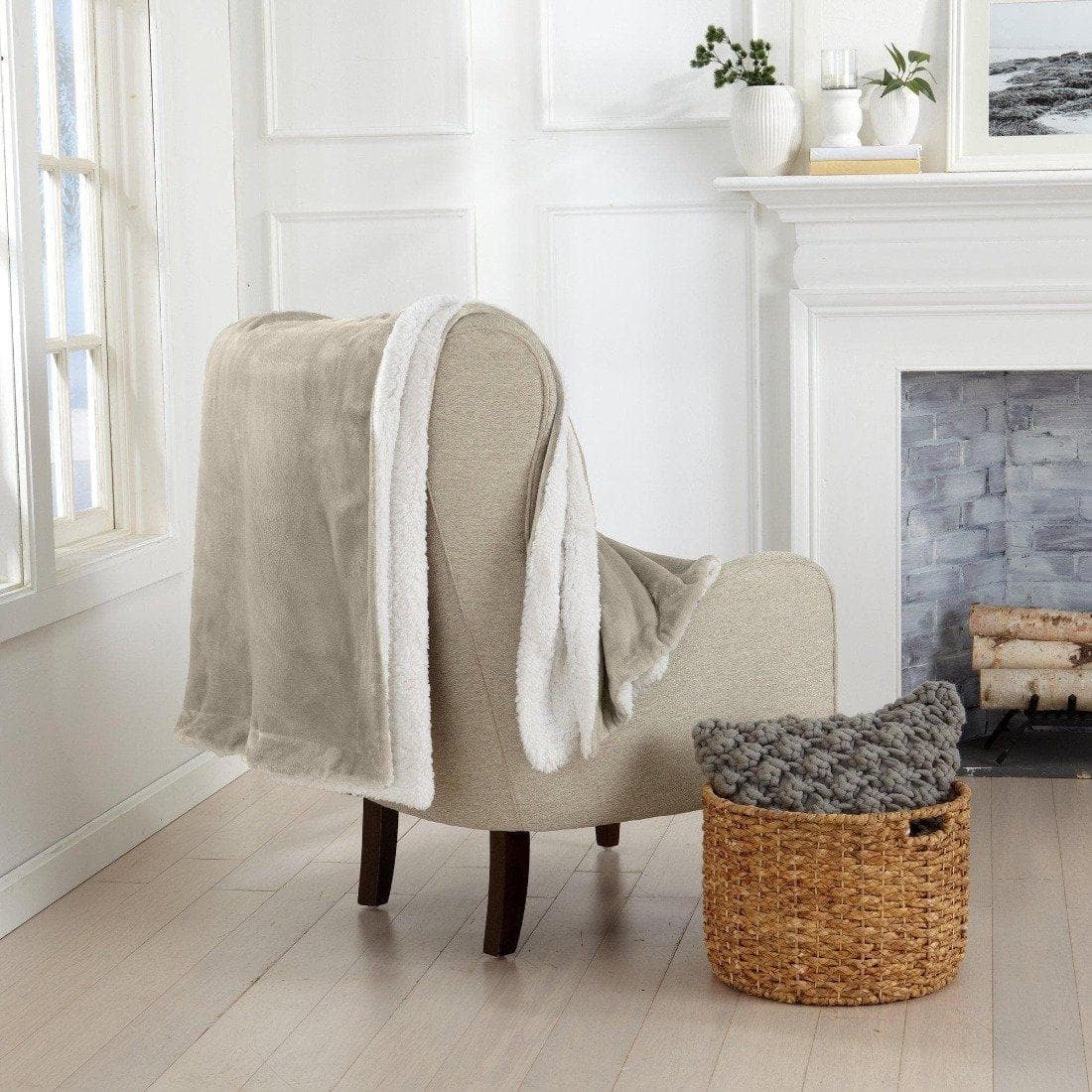 Velvet Plush Sherpa Luxury Bed Blanket - Kinsley Collection