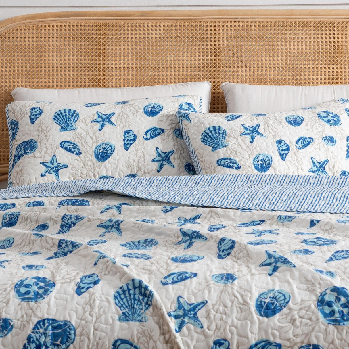 3-Piece Coastal Quilt Set - Bali Collection