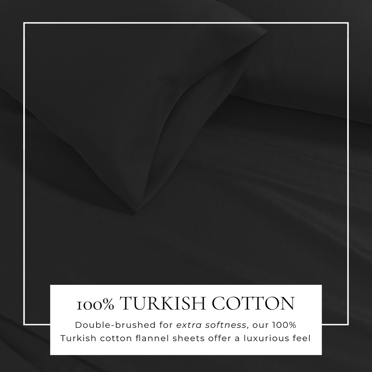4-Piece Cotton Solid Flannel Sheet - Nordic Collection