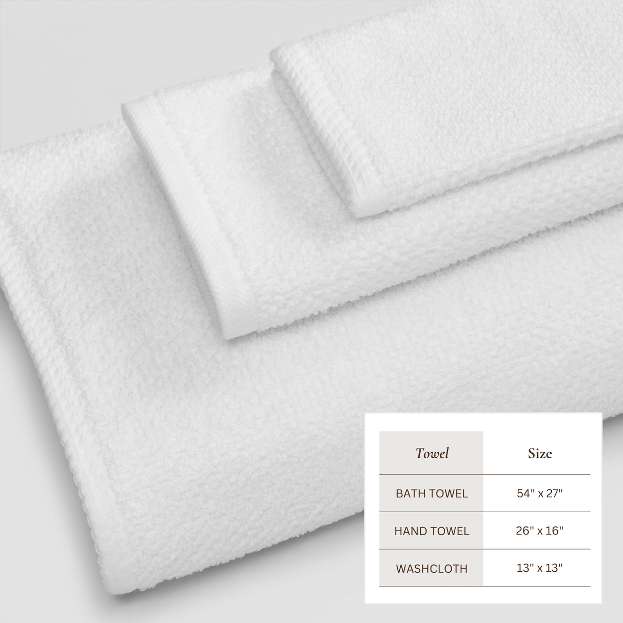 Cotton Textured Bath Towel Set - Acacia Collection