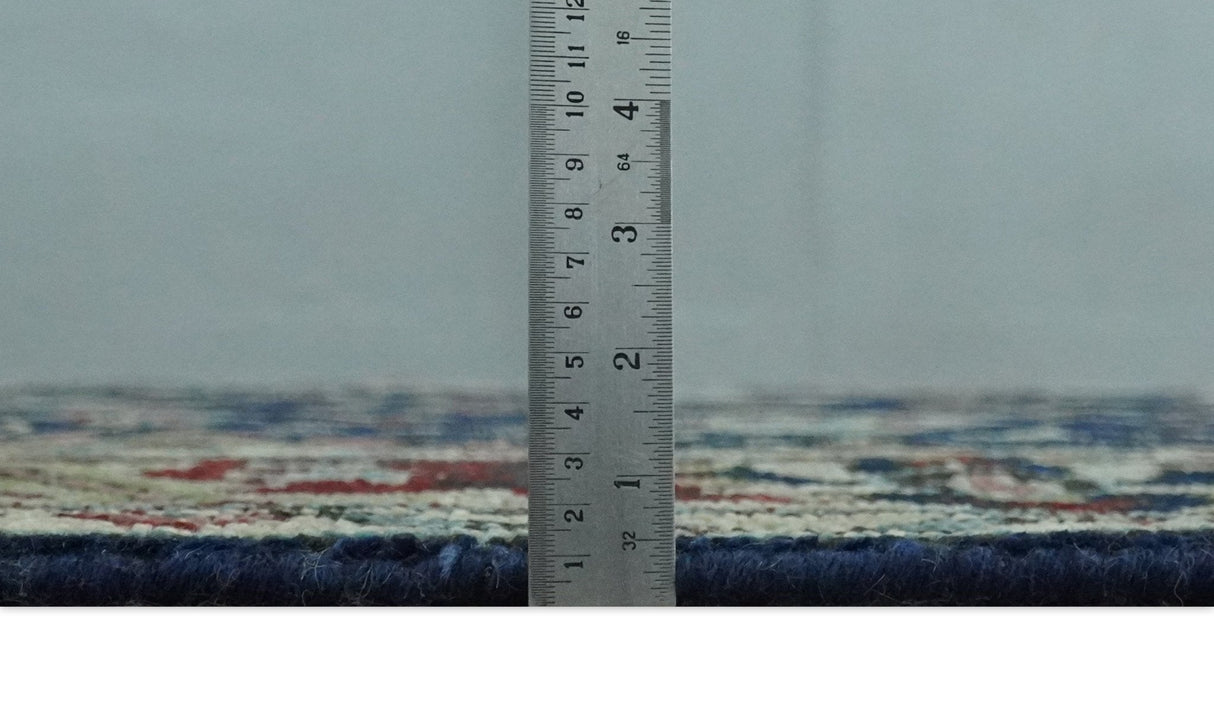 Antique look Hand Knotted Black, Rust and Beige Traditional oriental Oushak Multi Size Wool Area Rug