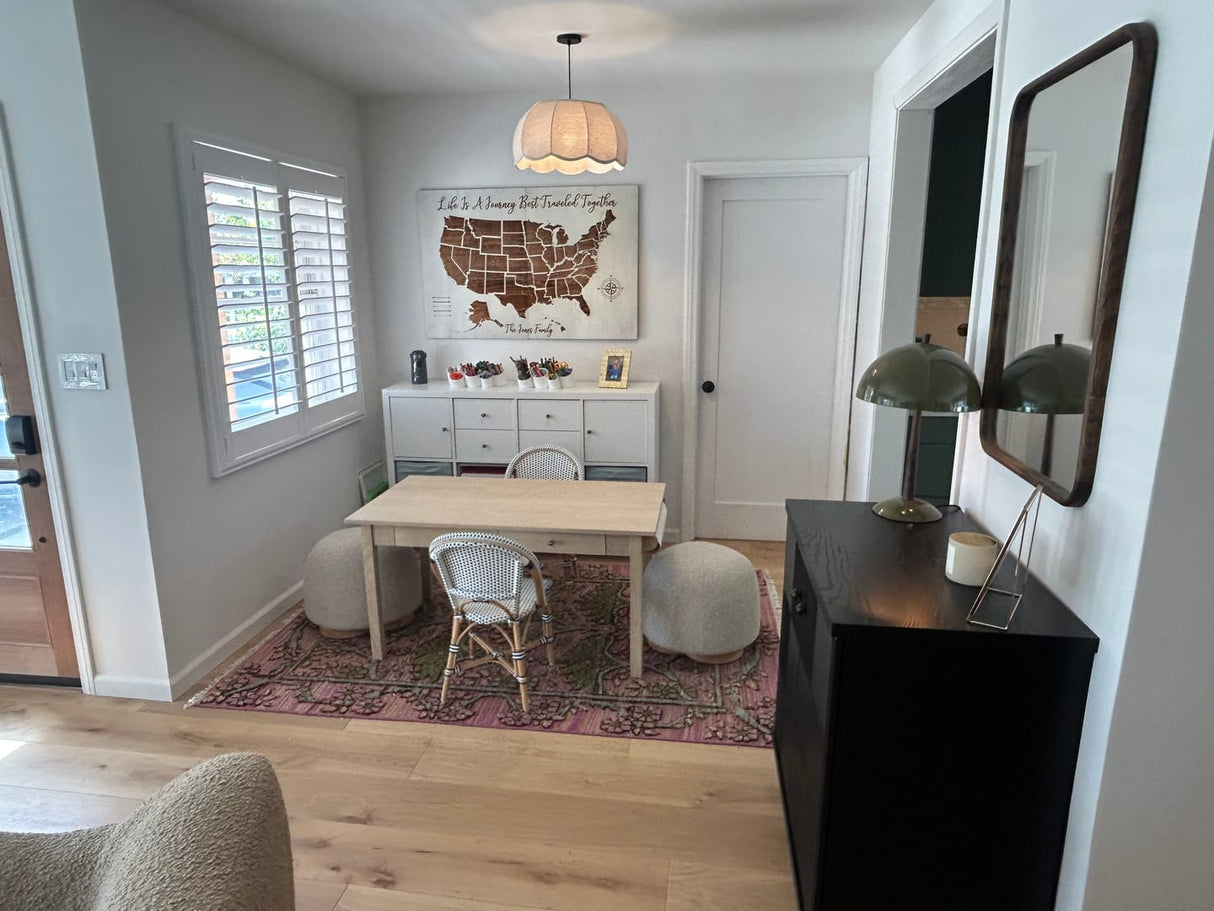 Hand Knotted Pink, Green and Beige Floral Traditional Antique Style Wool Area Rug