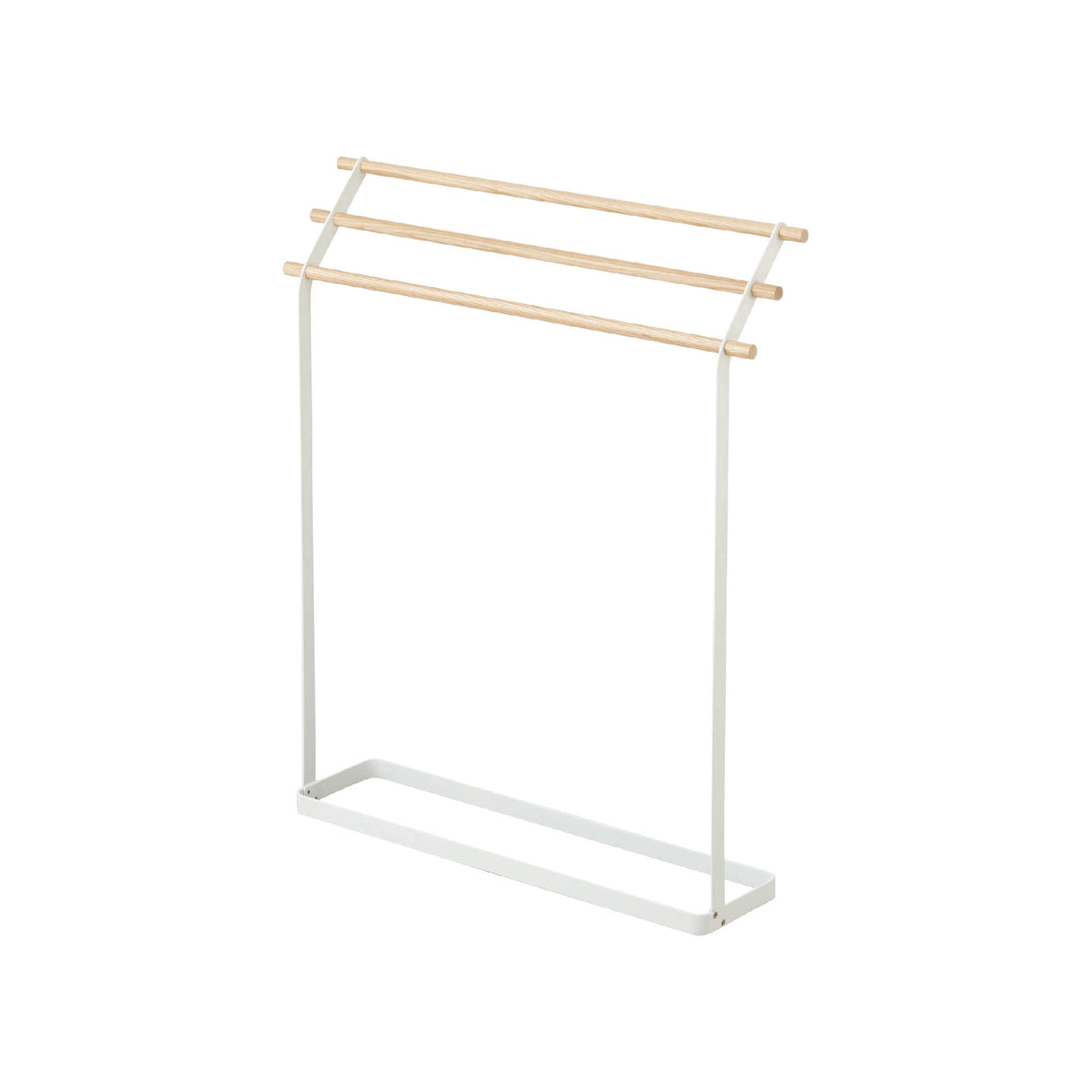 Bath Towel Rack (32" H) - Steel + Wood