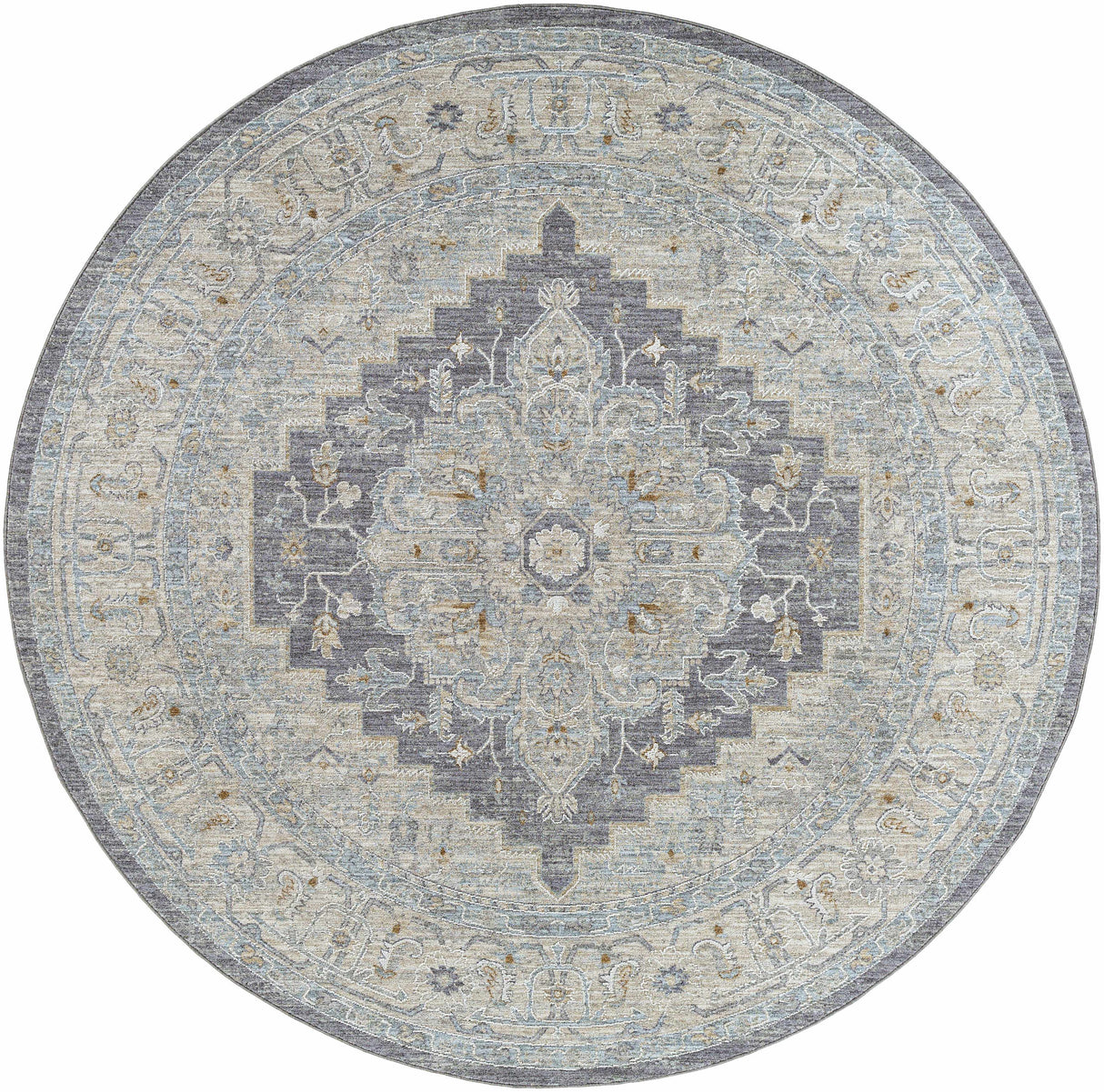 Sema Blue Medallion Area Rug