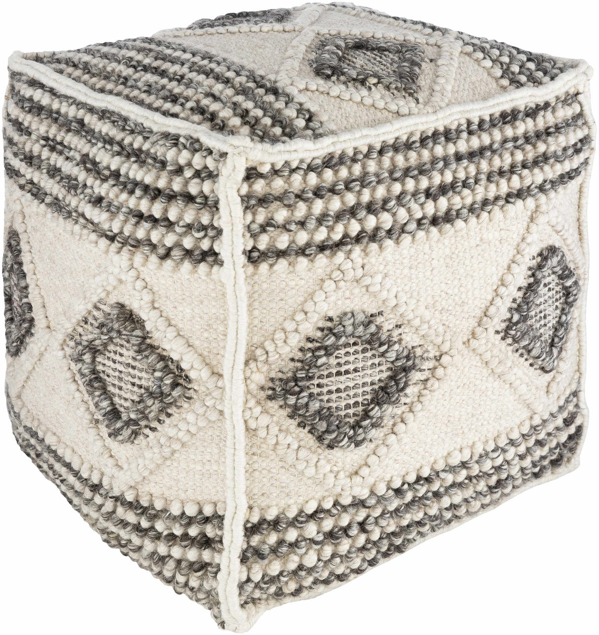 Langschlag Charcoal Pouf