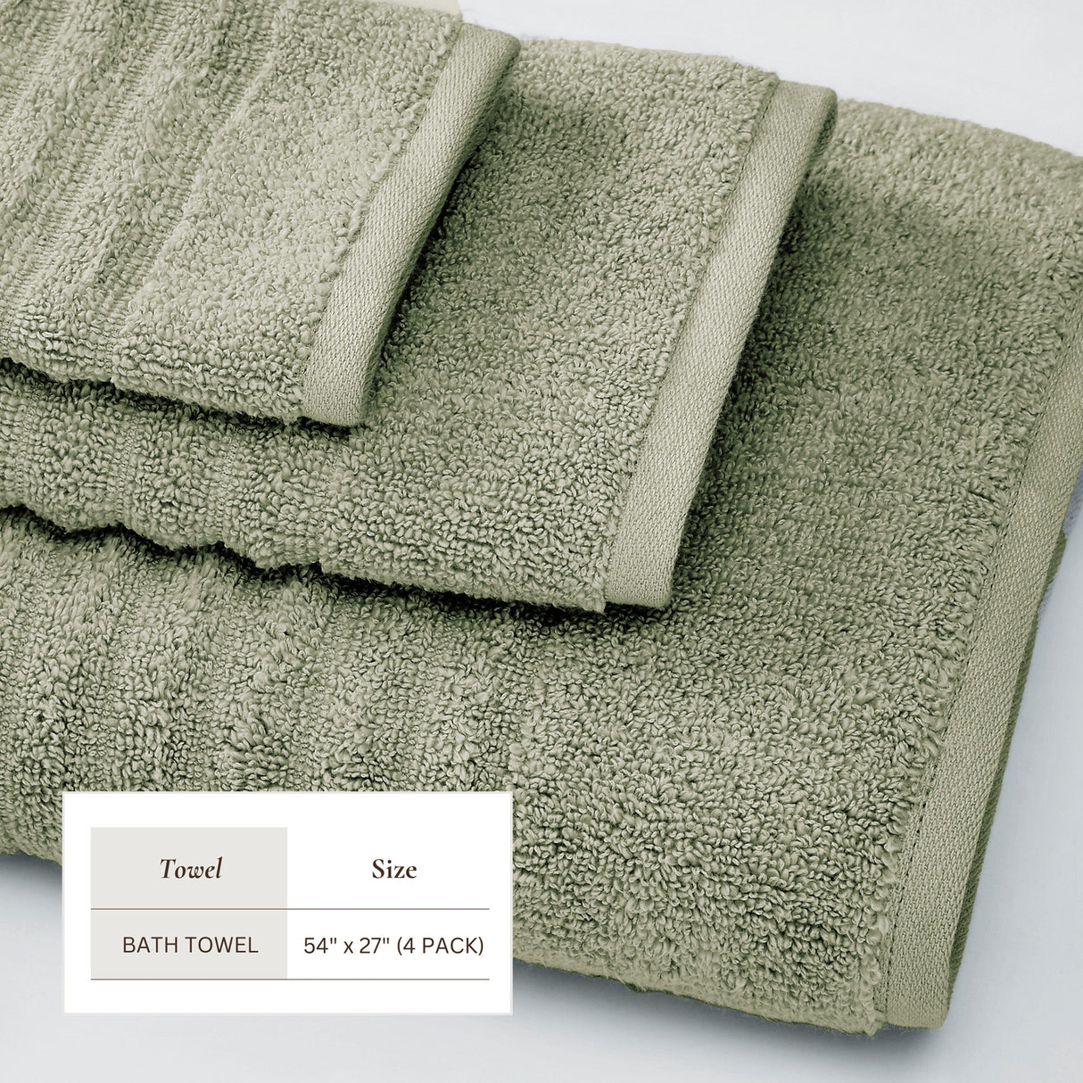 Luxury Combed Cotton Bath Towel Set - Karina Collection