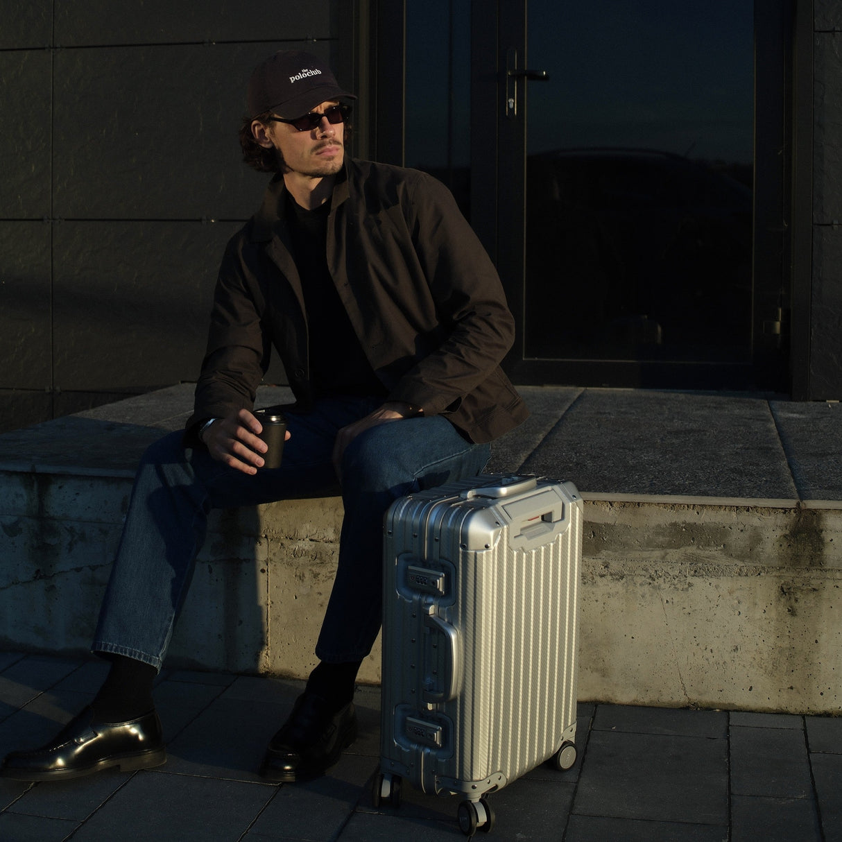 TREVA Aluminum Suitcase Silver