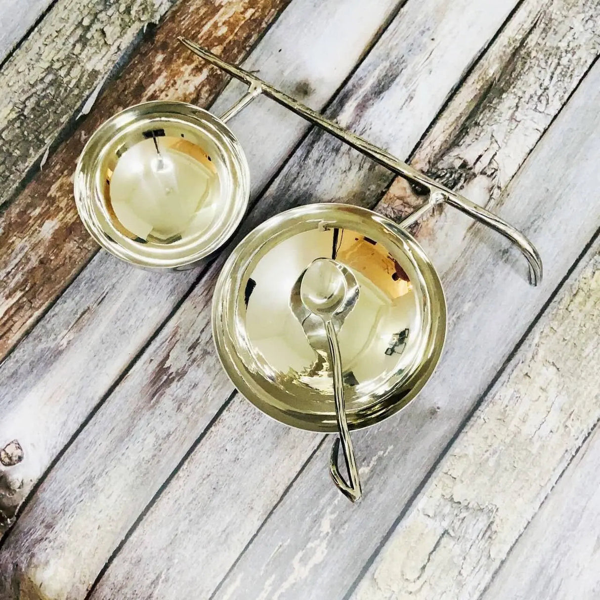 Hammered Branch Nut Bowl