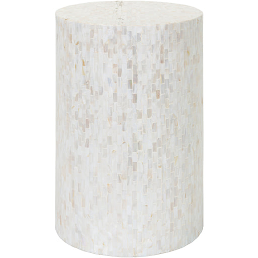 Fraxern White End Table