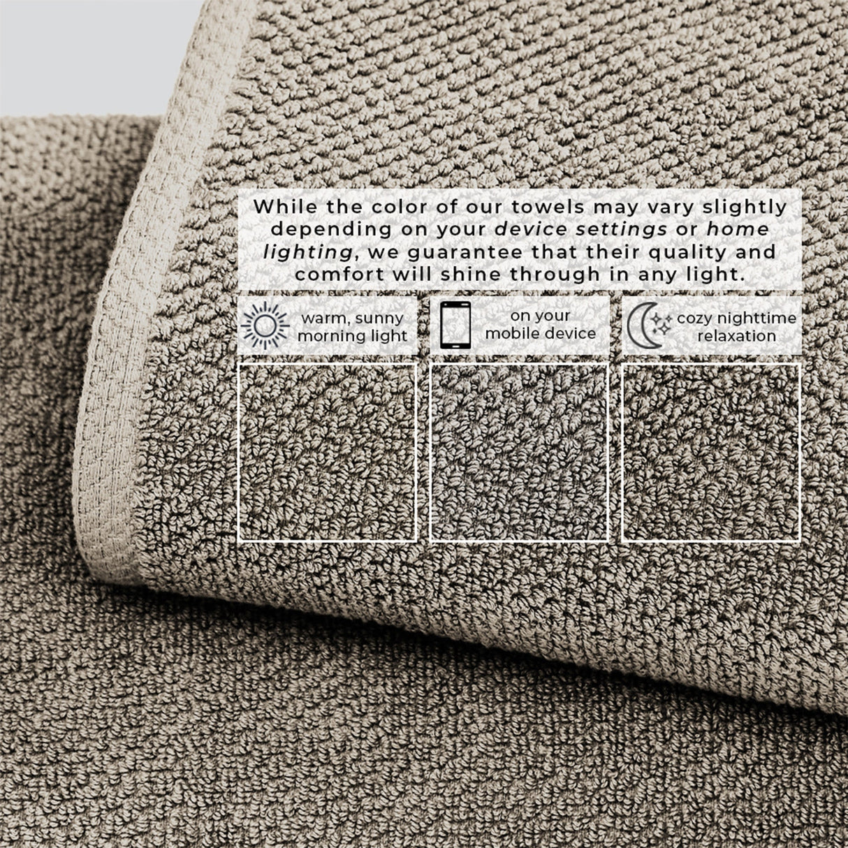 Cotton Textured Bath Towel Set - Acacia Collection