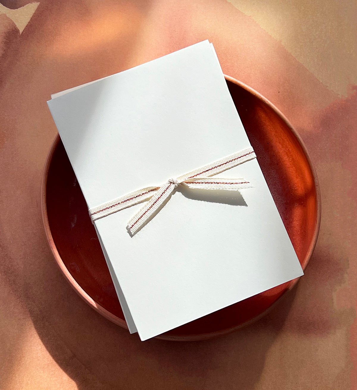 Ivory Notebooks with Rose Gold Edging (set of 2)