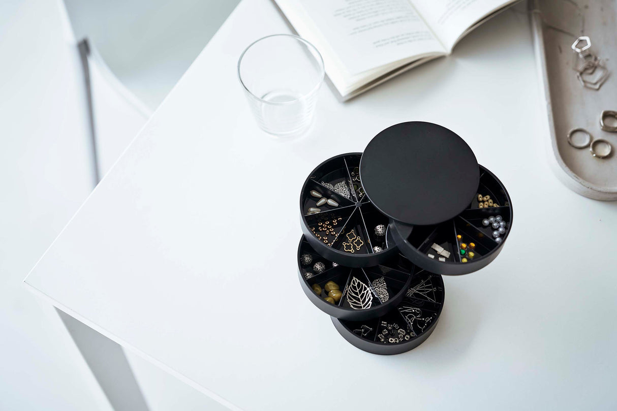 Stacked Jewelry Organizer - Sectioned