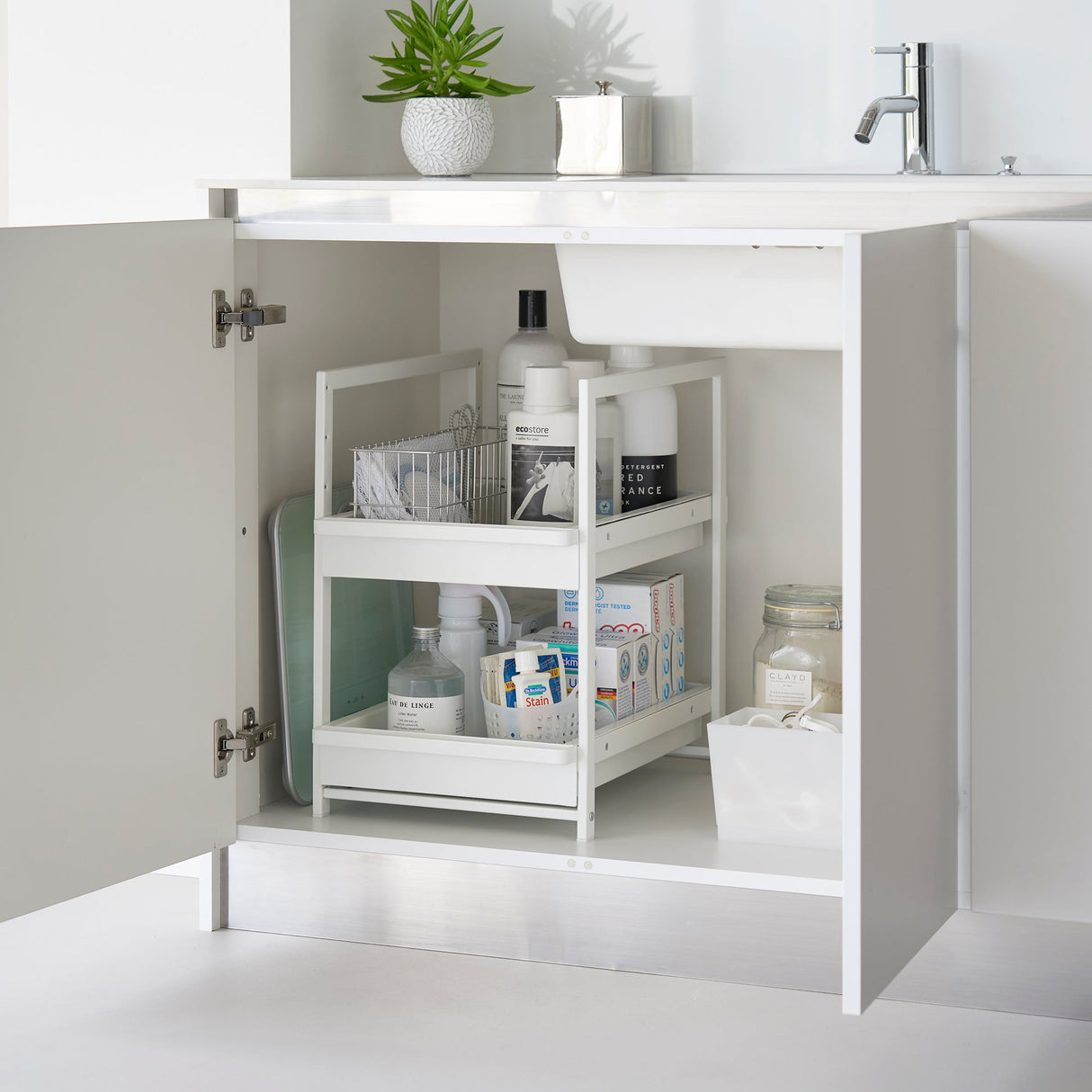 Two-Tier Pull-Out Shelf - Steel