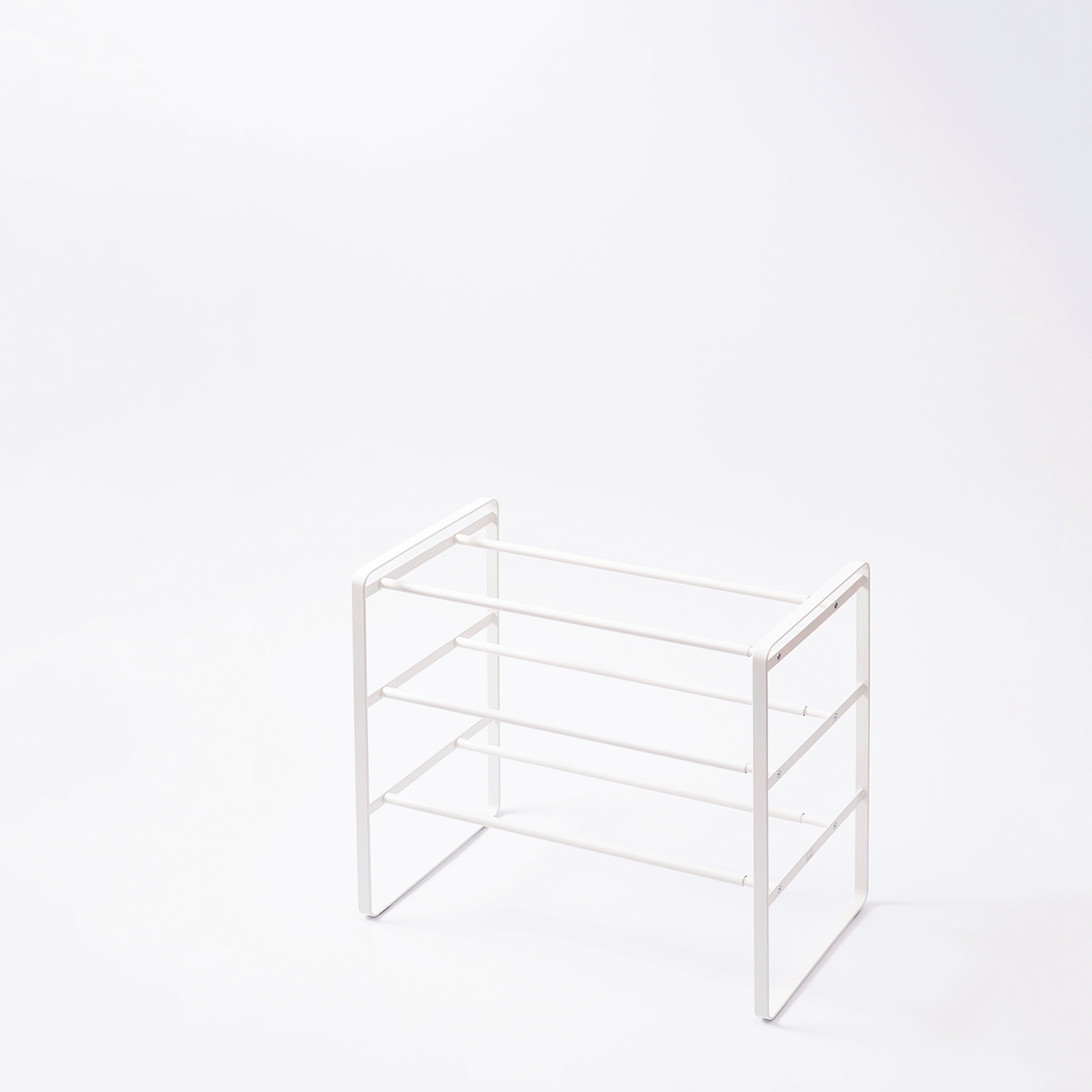 Three-Tier Expandable Shoe Rack (18" H) - Steel