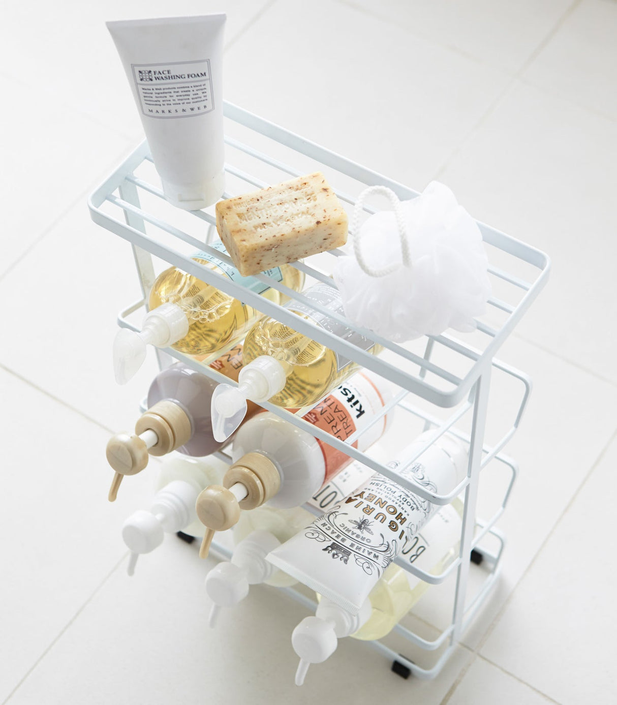 Four-Tier Shower Caddy (17" H) - Steel