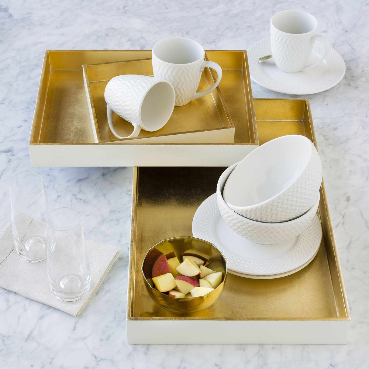 Brezovo Cream Decorative Tray