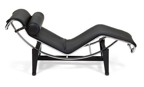 Le Corbusier Chaise Lounge (LC4) - Standard Black Leather