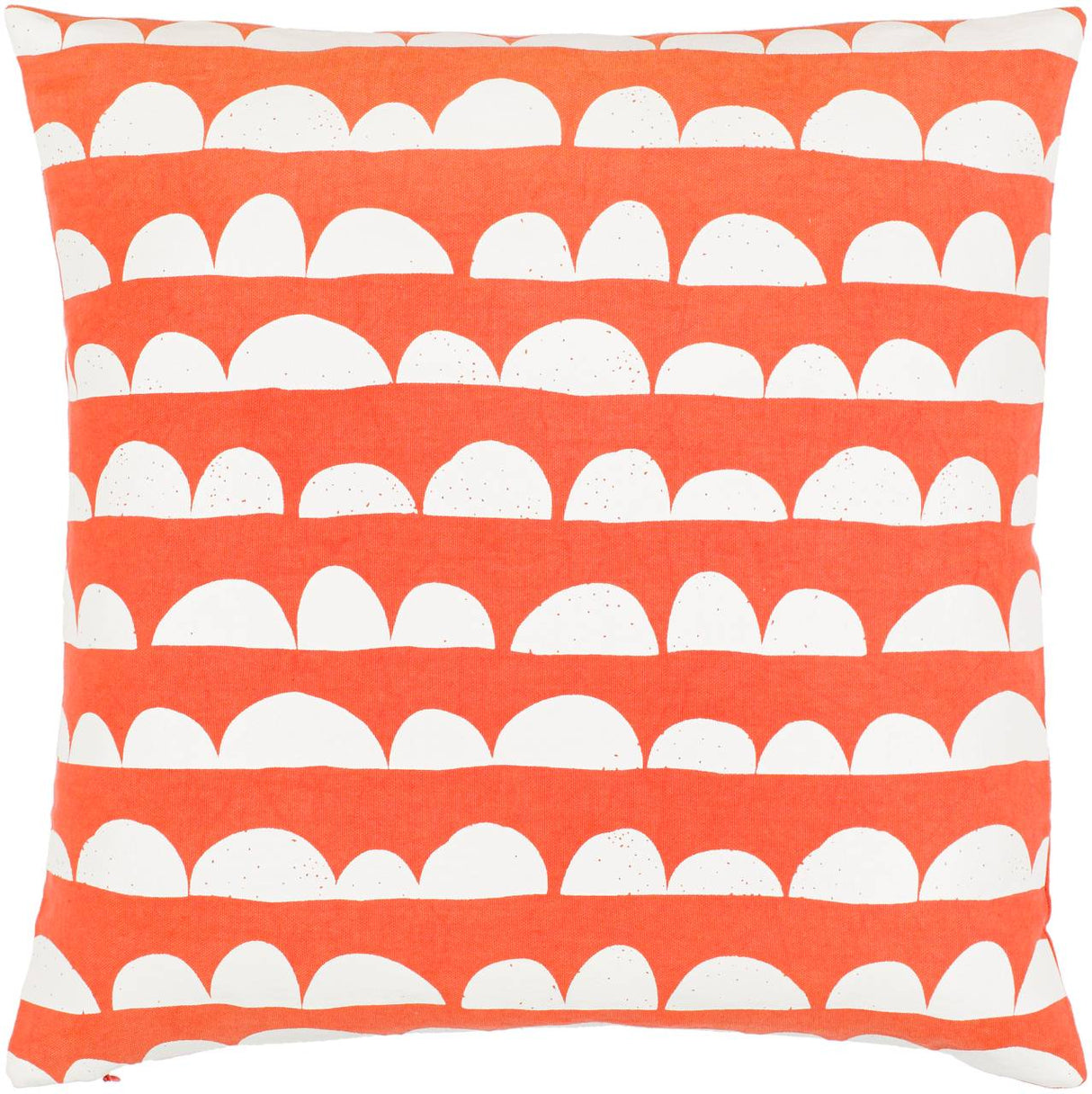 Achthoven Bright Orange Pillow Cover