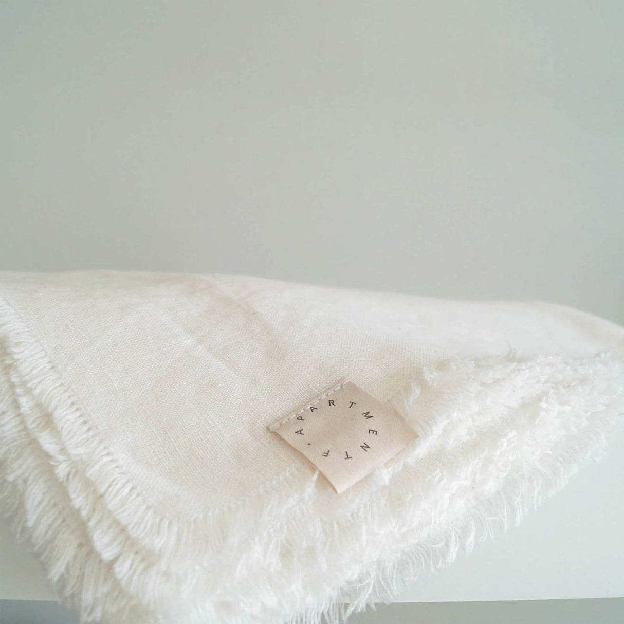 Linen Tablecloth with Fringe Edges