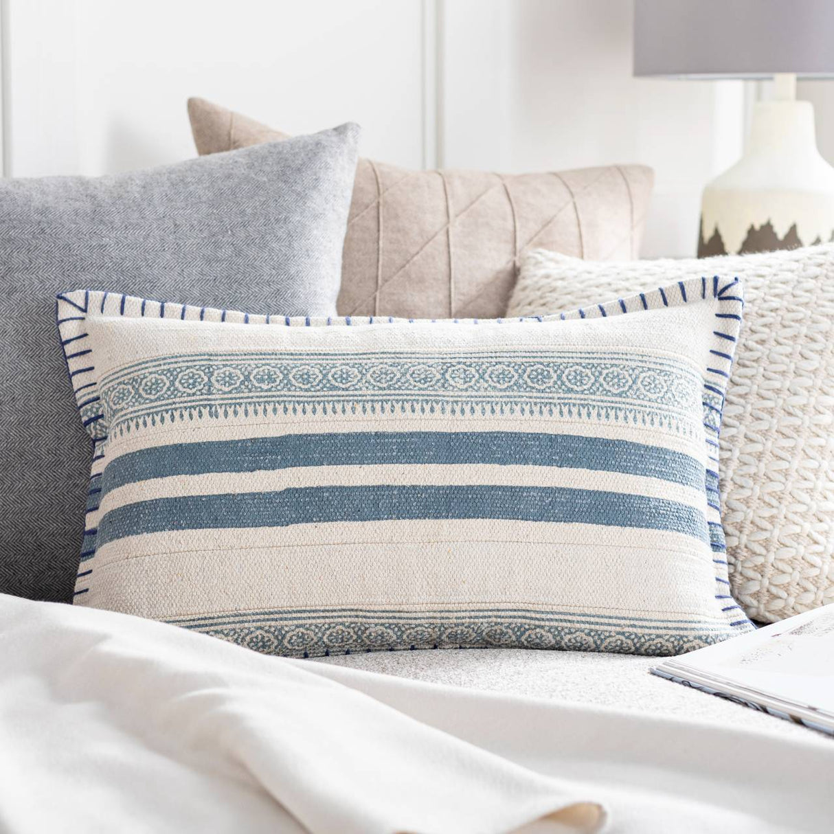 Demmerik Cream Pillow Cover