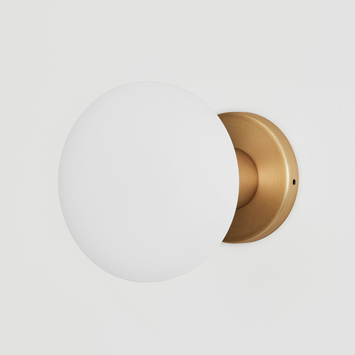 Lochan Wall Light in Brass + Oval Dim to Warm