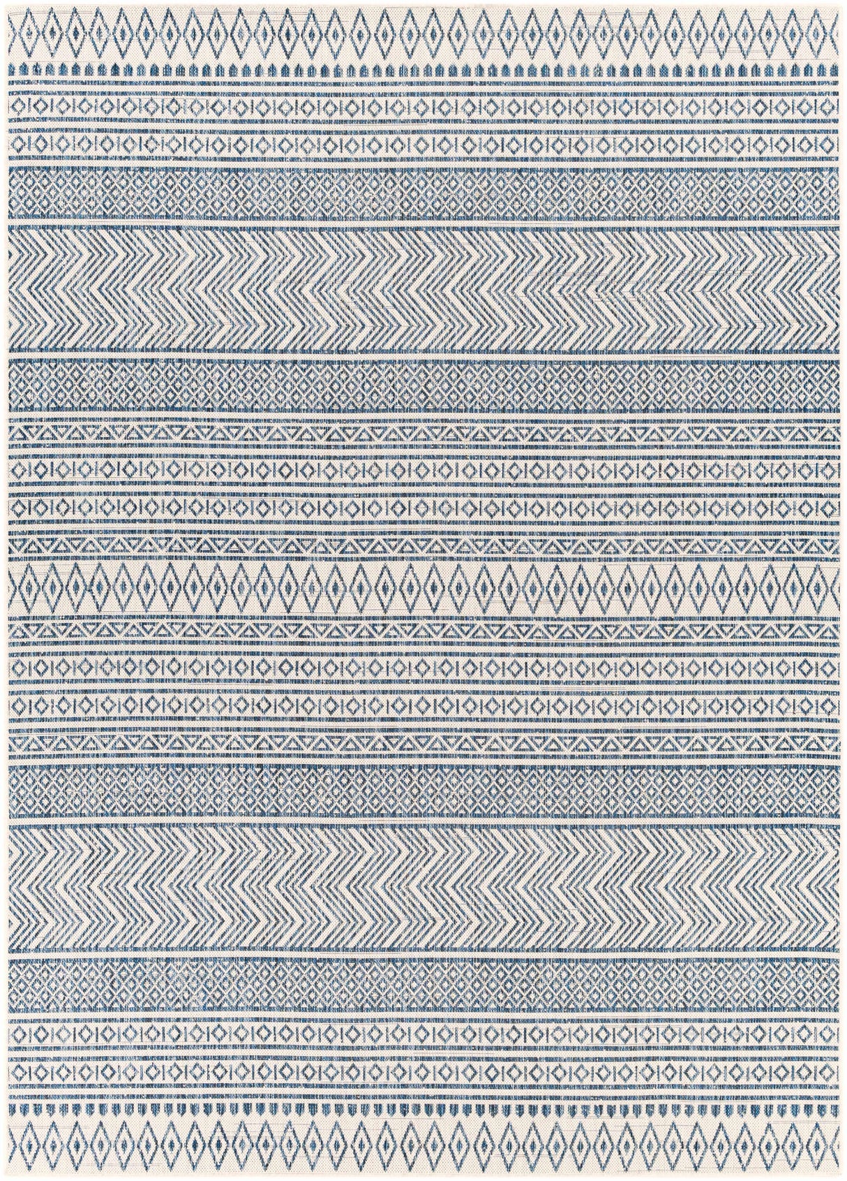 Madras Light Blue Green All Over Performance Area Rug