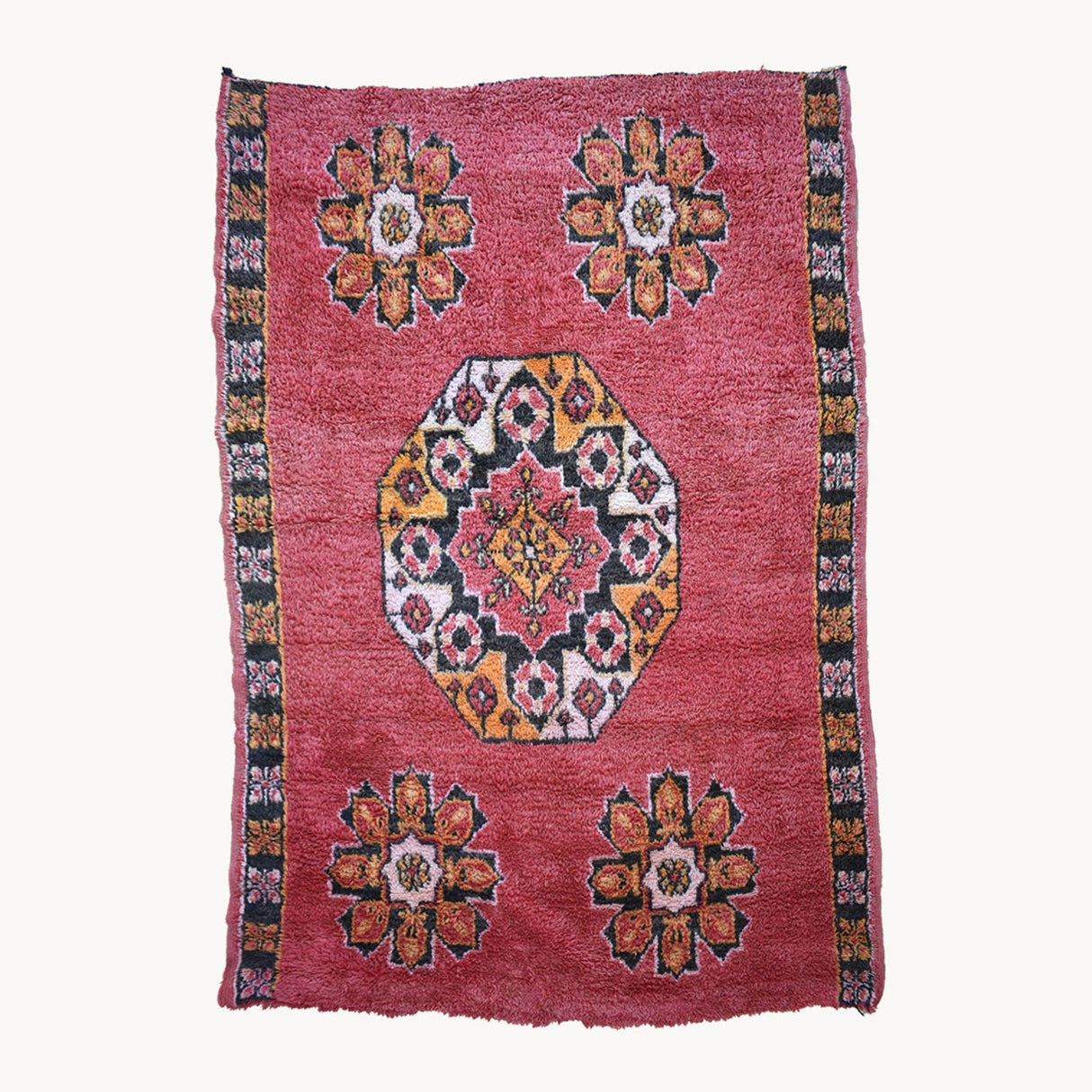 Fatna Vintage Moroccan Wool Rug | 5'3" x 8'2"