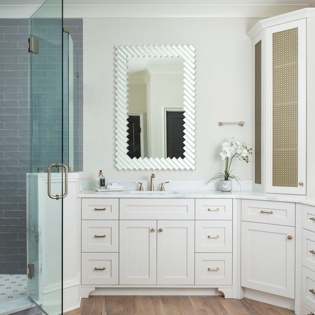 Modern Rectangle Framed Decorative Mirror