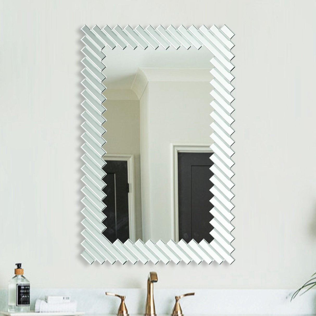 Modern Rectangle Framed Decorative Mirror