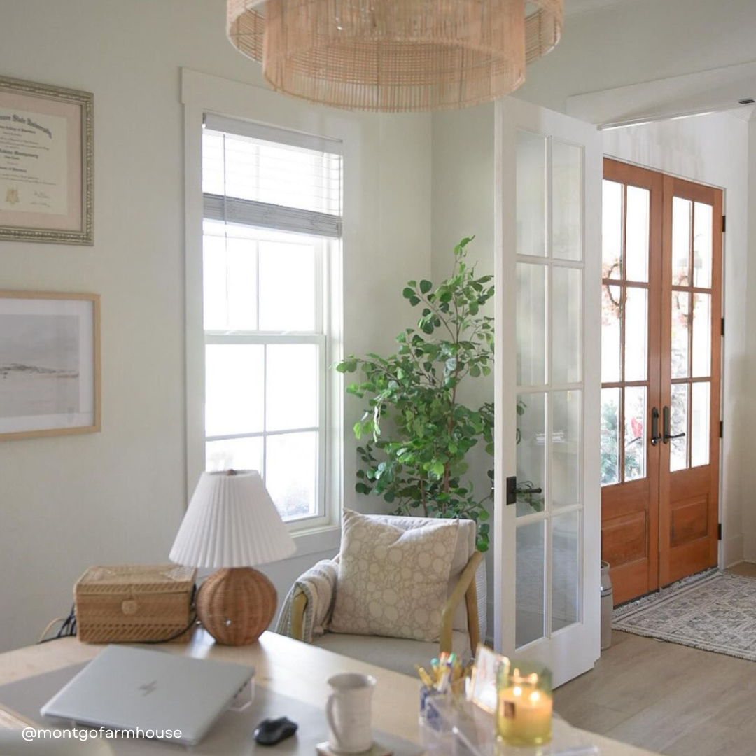 Luana Floral Block Printed Pillow Cover | Beige/Brown