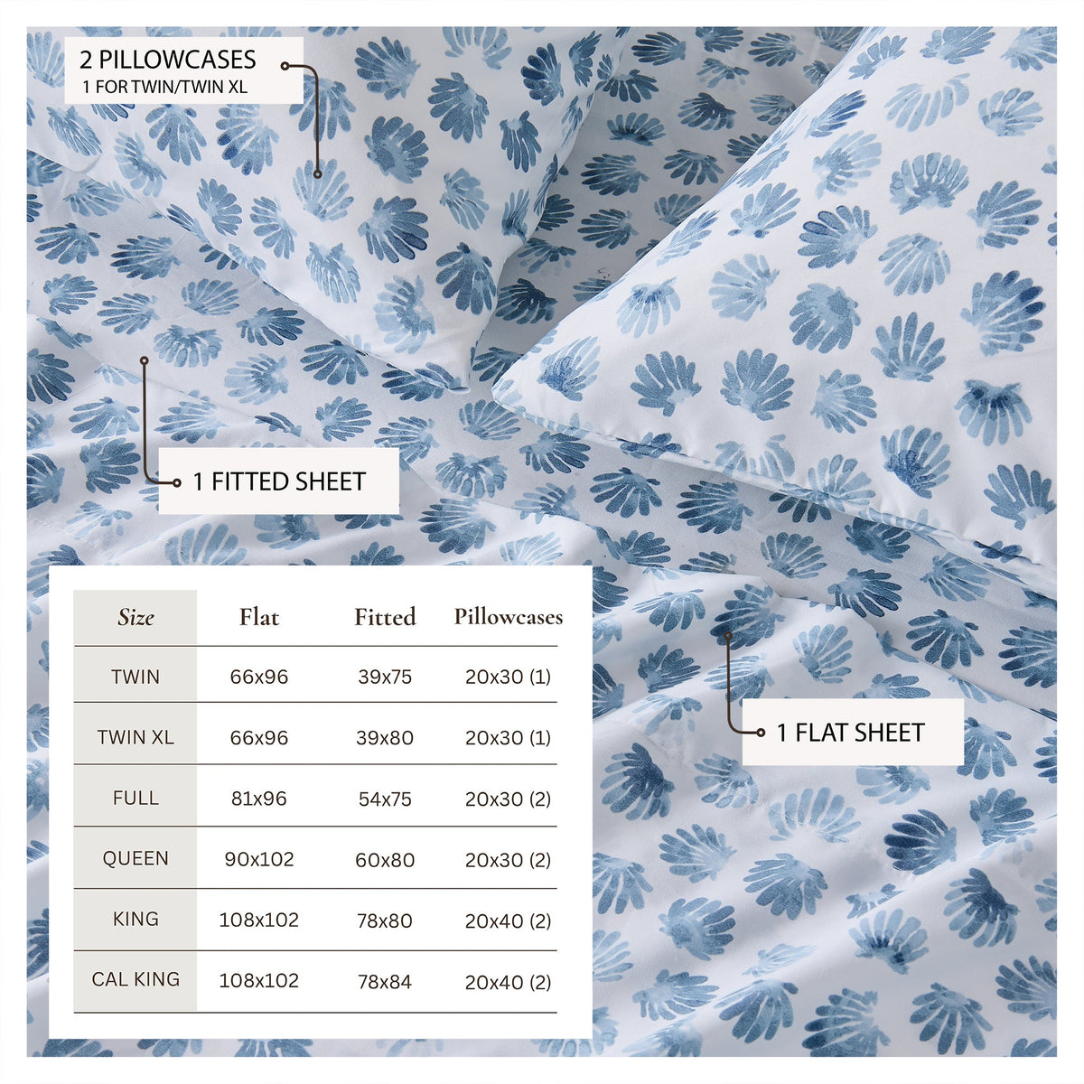 Coastal Printed Sheet Set - Newport Collection
